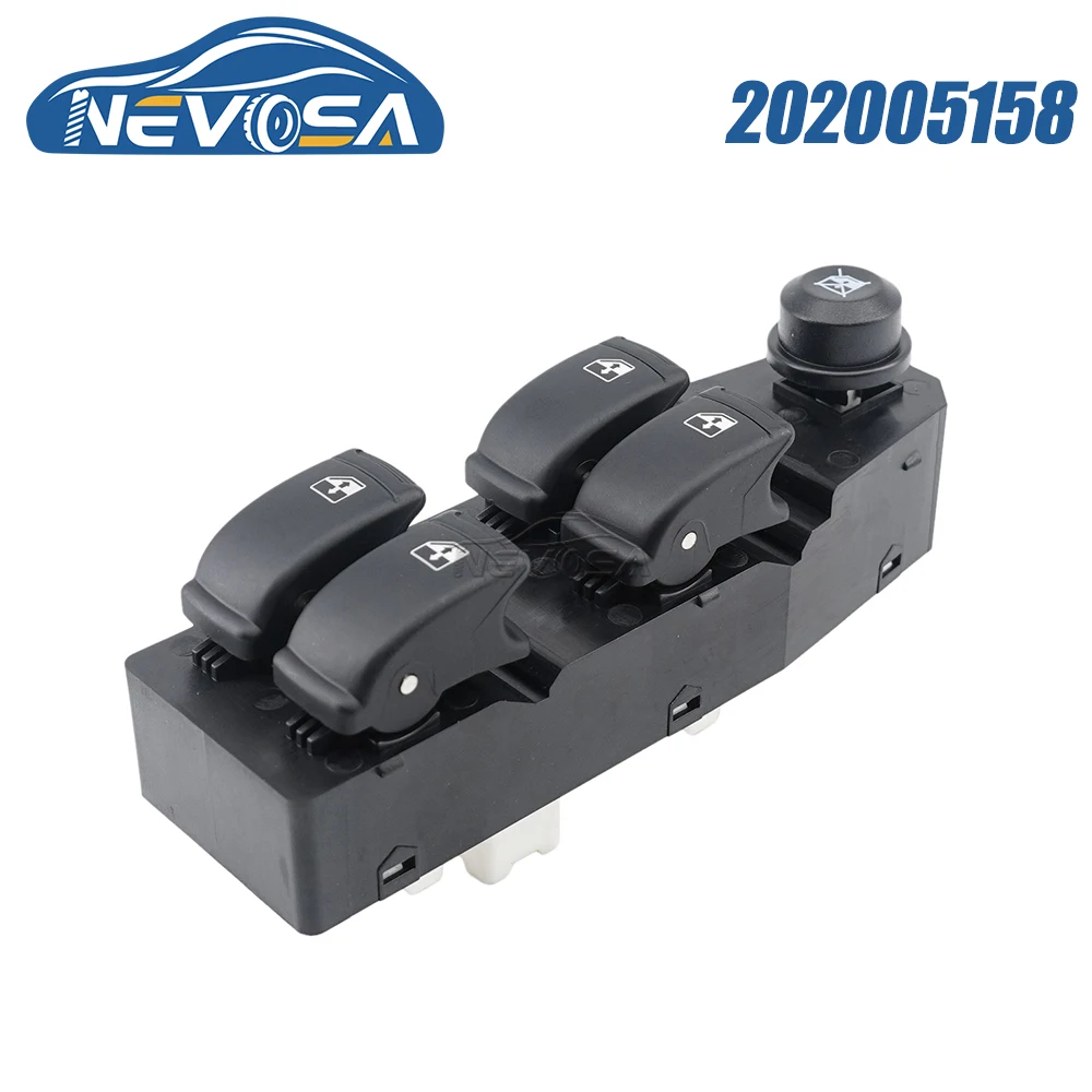 

NEVOSA 202005158 For Chevrolet Aveo Sedan Pontiac G3 Wave LHD Front Left Driver Power Master Window Switch Glass Lifter Button