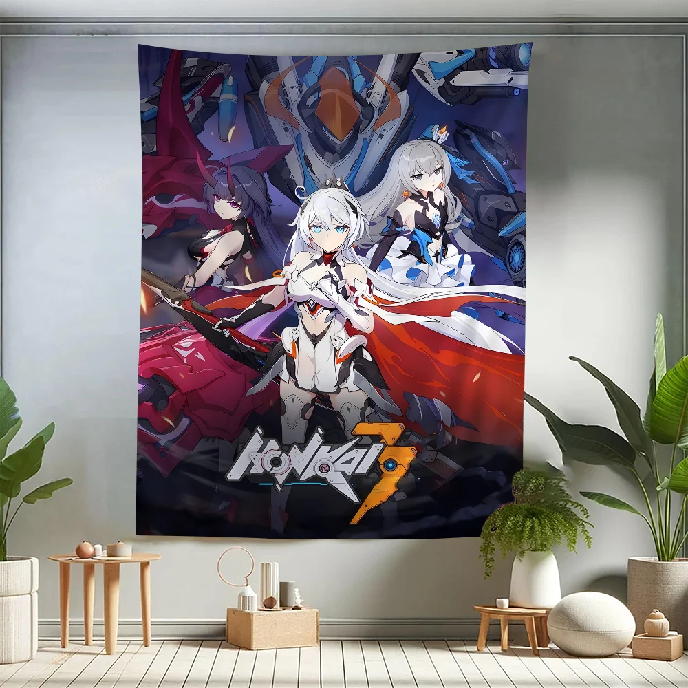 Honkai Star Rail Classic Anime DIY Wall Tapestry Art Science Fiction Room Home Decor Wall Art Decor