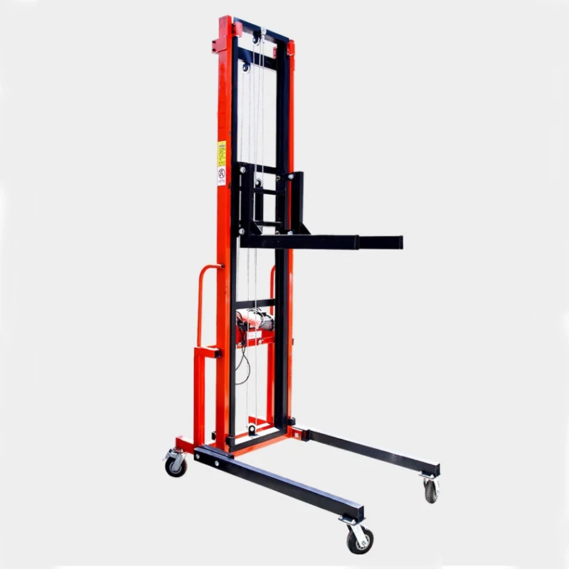 200kg Small Electric Lift Machine for Fire Pipe Installation Remote Control 10M Wire Rope Hoist Fire Pipe Lift Stacker