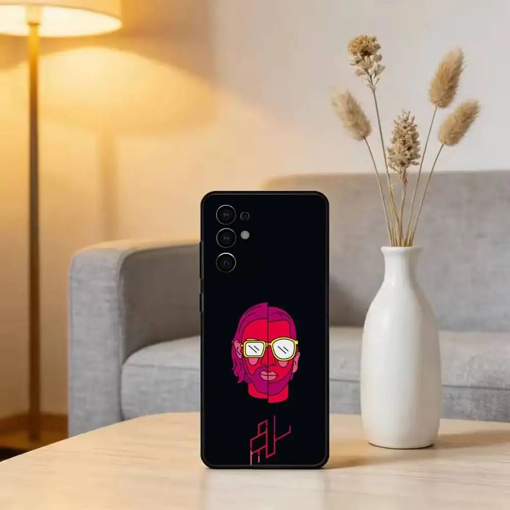 PNL QLF R-Rapper S-Singer Phone Case For Samsung S25,S24,S21,S22,S23,S30,Ultra,S20,Plus,Fe,Lite,Note,10,Black Cover