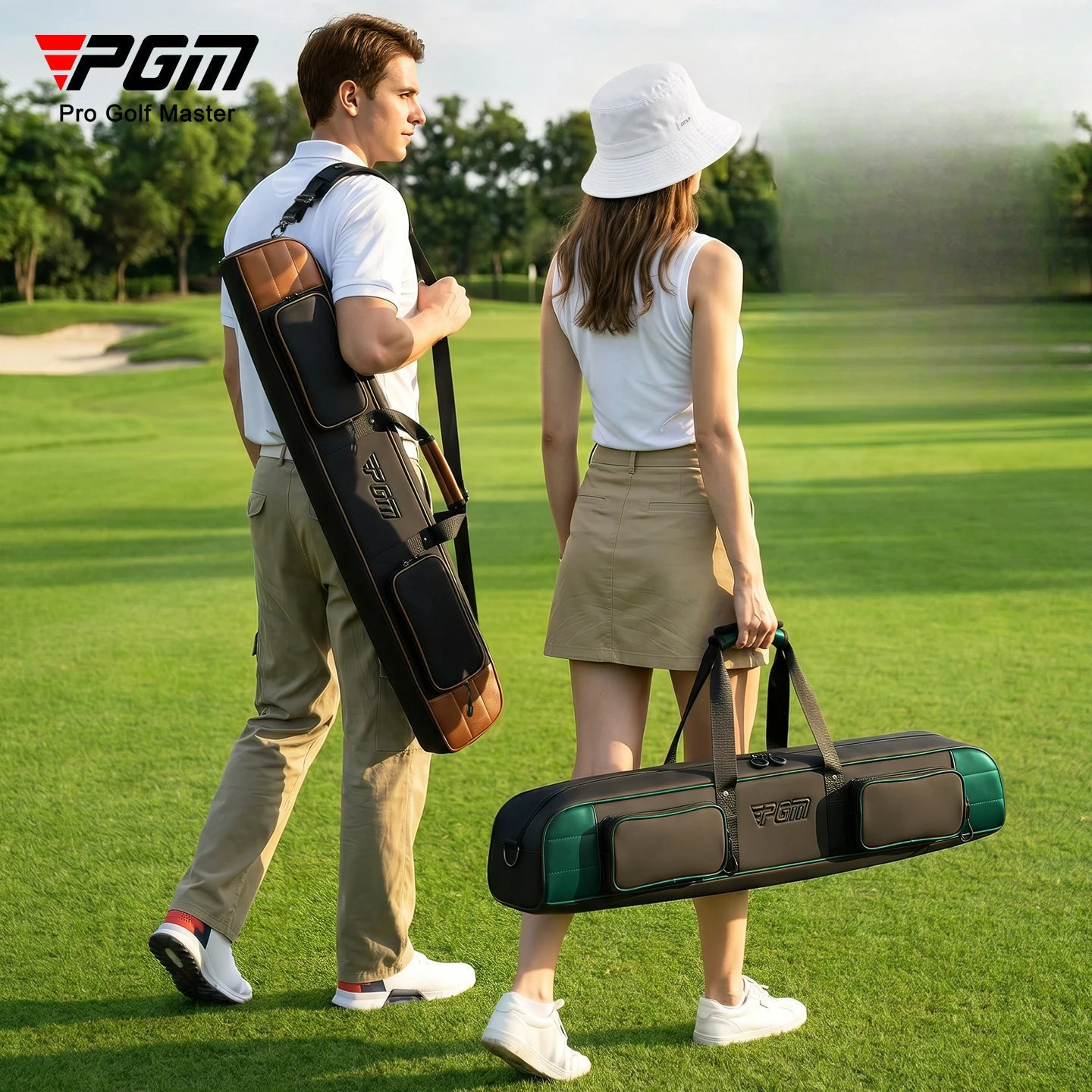 PGM Park Golf Bag Large-capacity Ultra-light Portable Gun Bag for Men and Women Golf Bag Water-resistant ParkGolf QIAB039
