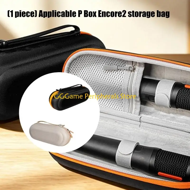 U55B Portable Organizers Box For Encore2 Wireless Mic Case with Handle Strap Easy Grip Handle Resistant To Wear And Tear