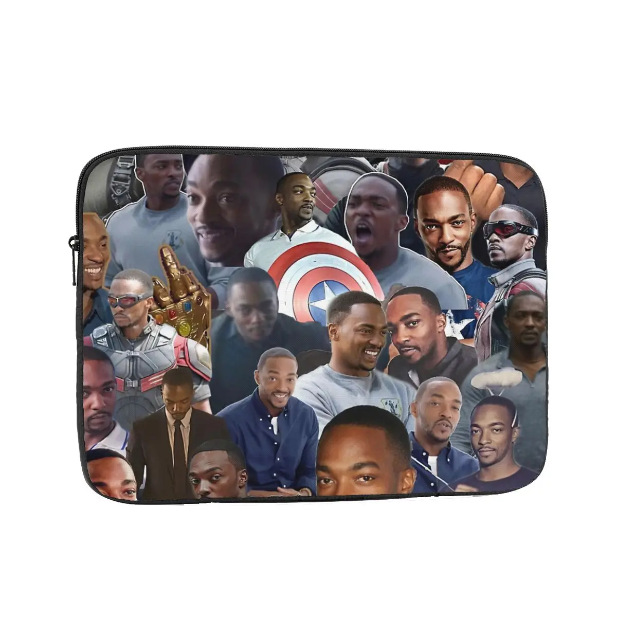 

Anthony Mackie Collage Computer ipad Laptop Cover Case Laptop Sleeve Bag Portable Cover Fundas Pouch