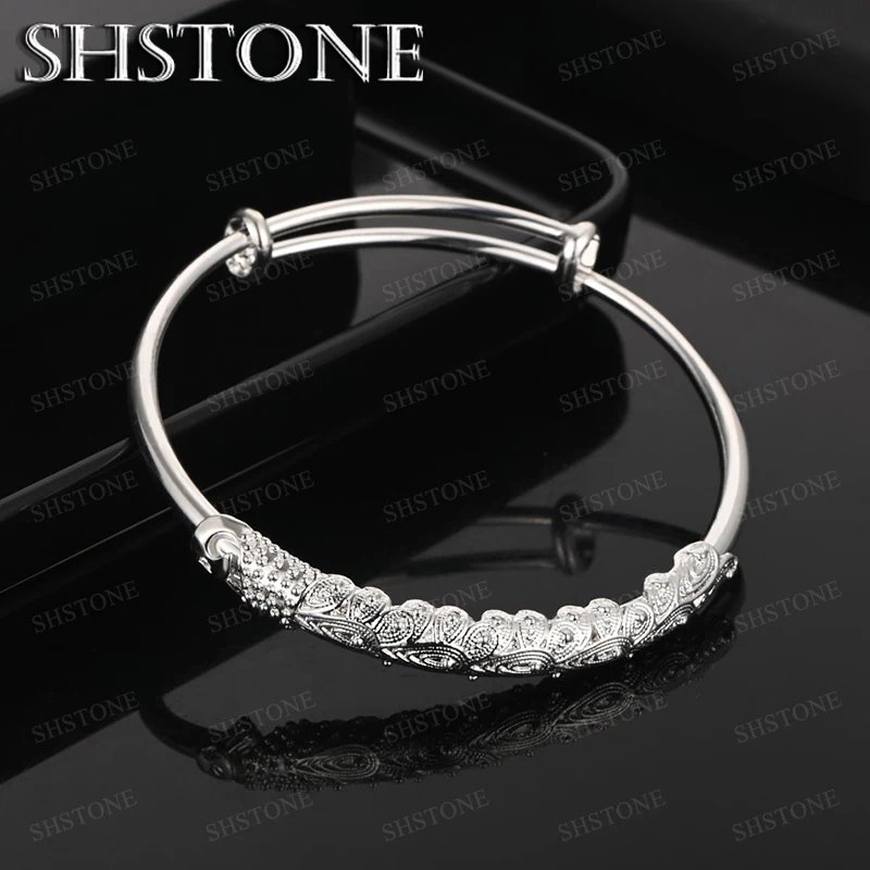 

925 Sterling Silver Bangle Ladies' luxury Jewelry For Women Men Valentine's Day Wedding Party Exquisite Jewelry Gift Accessories
