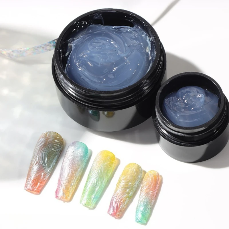 Gel Sólido 3D Icicle Sculpting de 5/15ml para Esculpir Unhas, Adesivo para Pontas de Unhas Postiças, para Manicure de Salão e Arte de Escultura em Unh