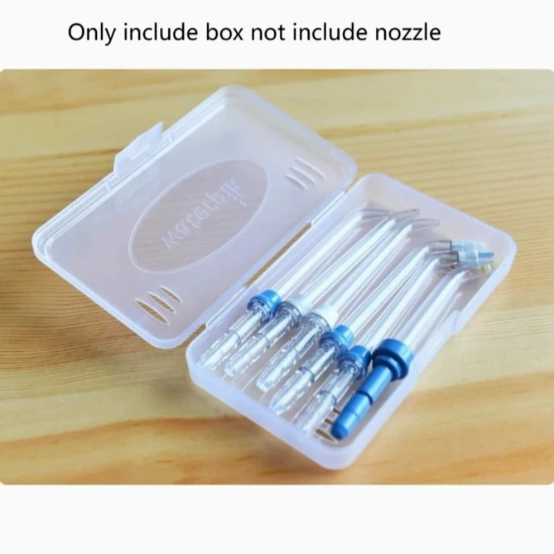 

5Pcs Portable Storage Box For Oral Irrigator Nozzles Dust-proof Dental Water Jet Flosser Tooth Punch Nozzles Convenient