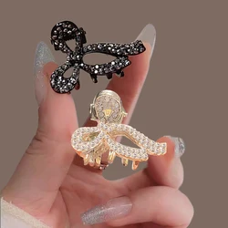 【2 Colour】Small Bow Hair Grab Clip For Women Ladies New Fashion Alloy Elegant Summer Side Barrettes Shining Hair Accessories