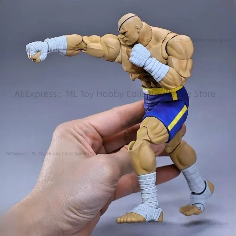 متوفر في المخزون ألعاب العاصفة St Street Fighter 1/12 Victor Sagat Fan Hobbies شخصيات الحركة مجموعة ألعاب الهدايا