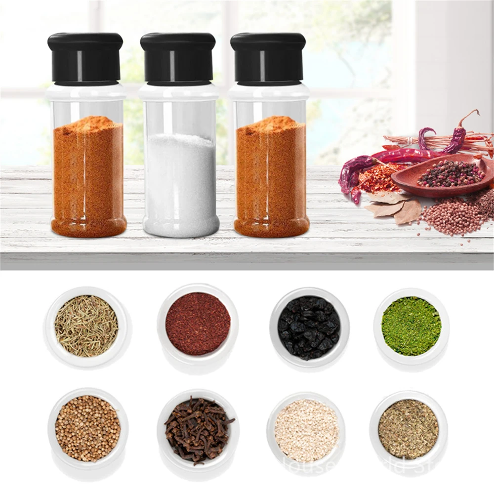 Spice Jar Set, Salt and Pepper Shakers, Plastic Spice Organizer for Kitchen - 5/10/15/20 Pack 2