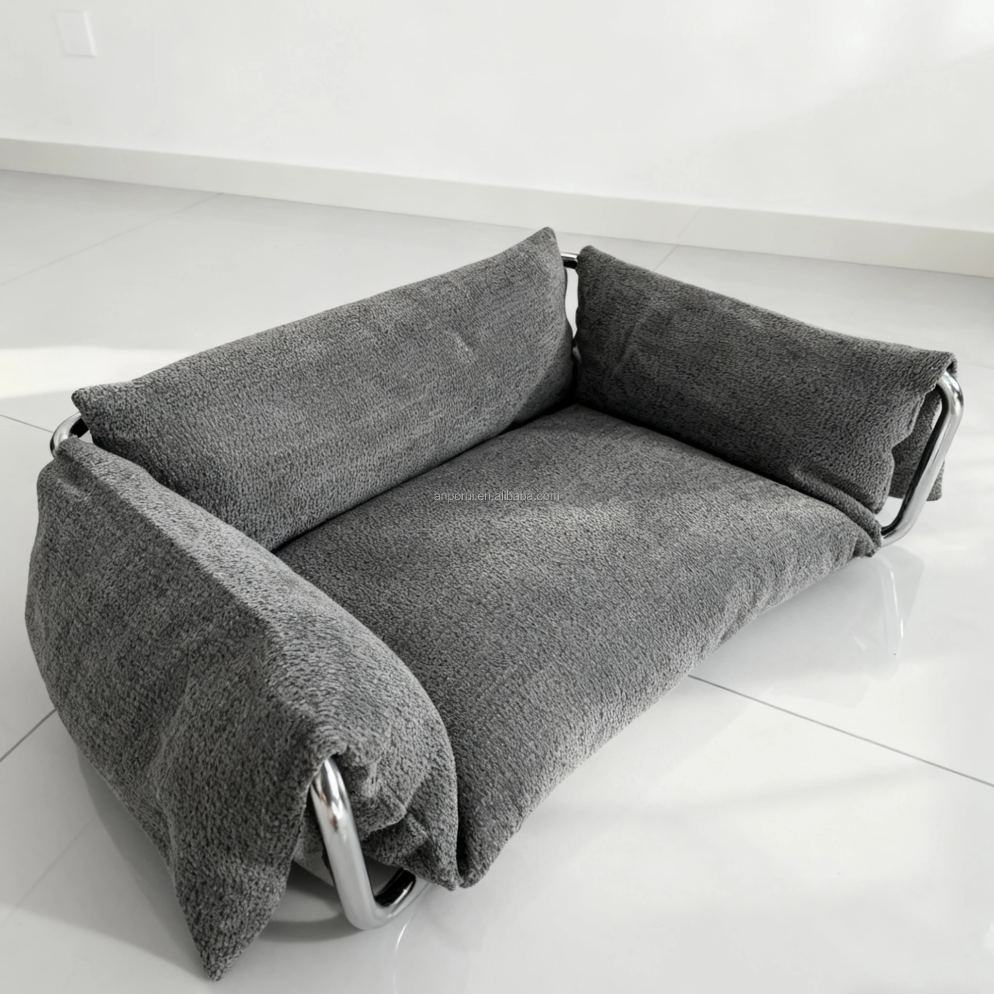 Hoch anpassbares Schlafsofa für Katzen und Hunde, umweltfreundliches Woll-PP-Material, solides, abnehmbares Memory-Schaum-Kissenrahmen für Katzen und Hunde