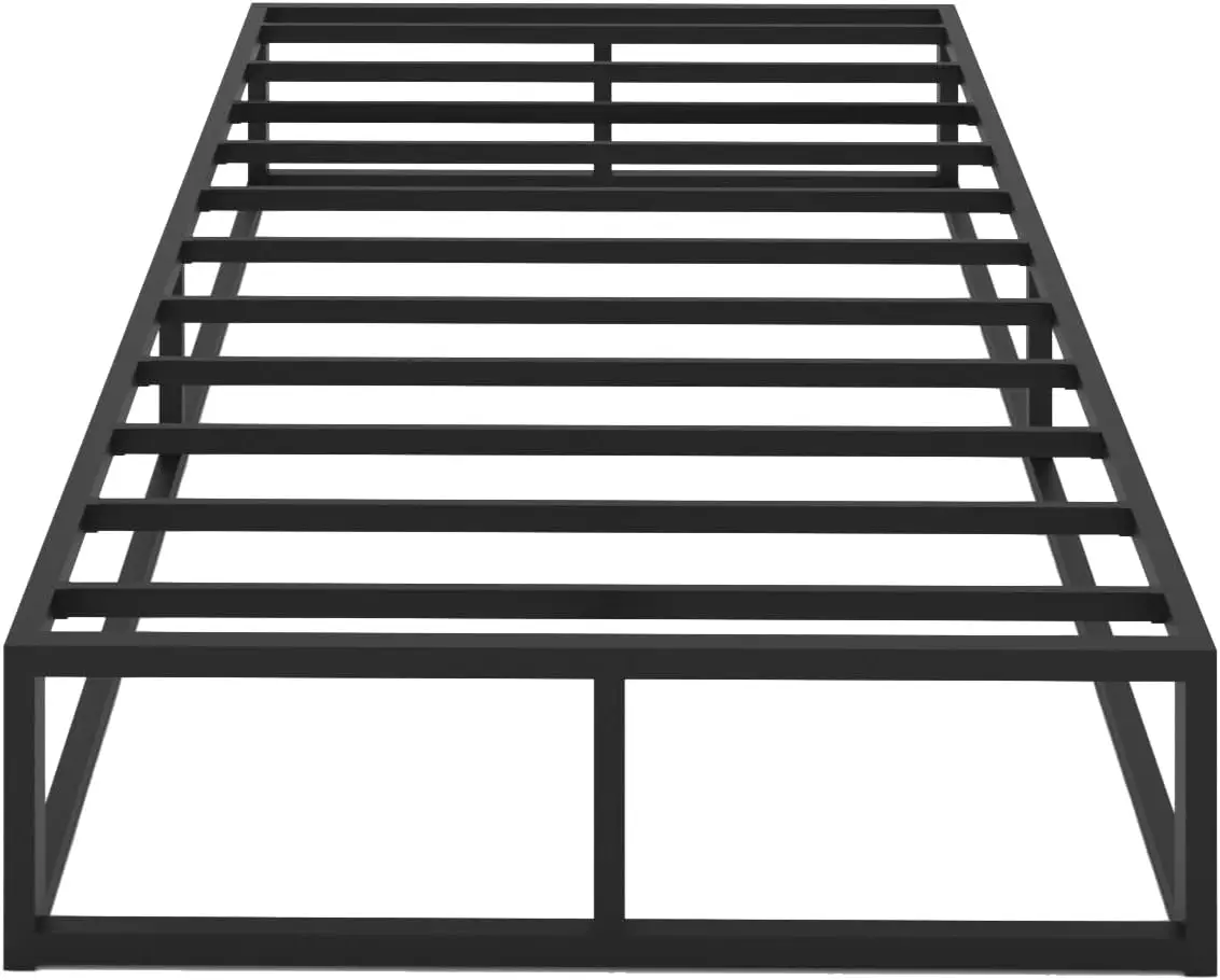 

10" Twin Bed Frame. Steel Slat Support. Low Profile. No Box Spring. Easy Assembly. Noise Free.
