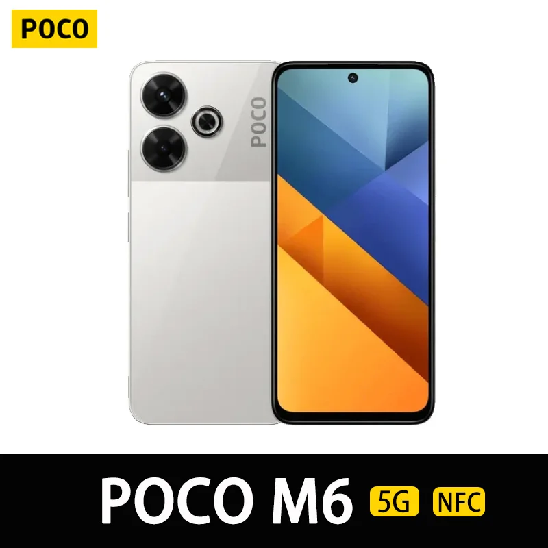 POCO M6,NFC,Helio G91-Ultra,33W Fast Charging,Massive 5030mAh Battery,108MP Camera,90Hz