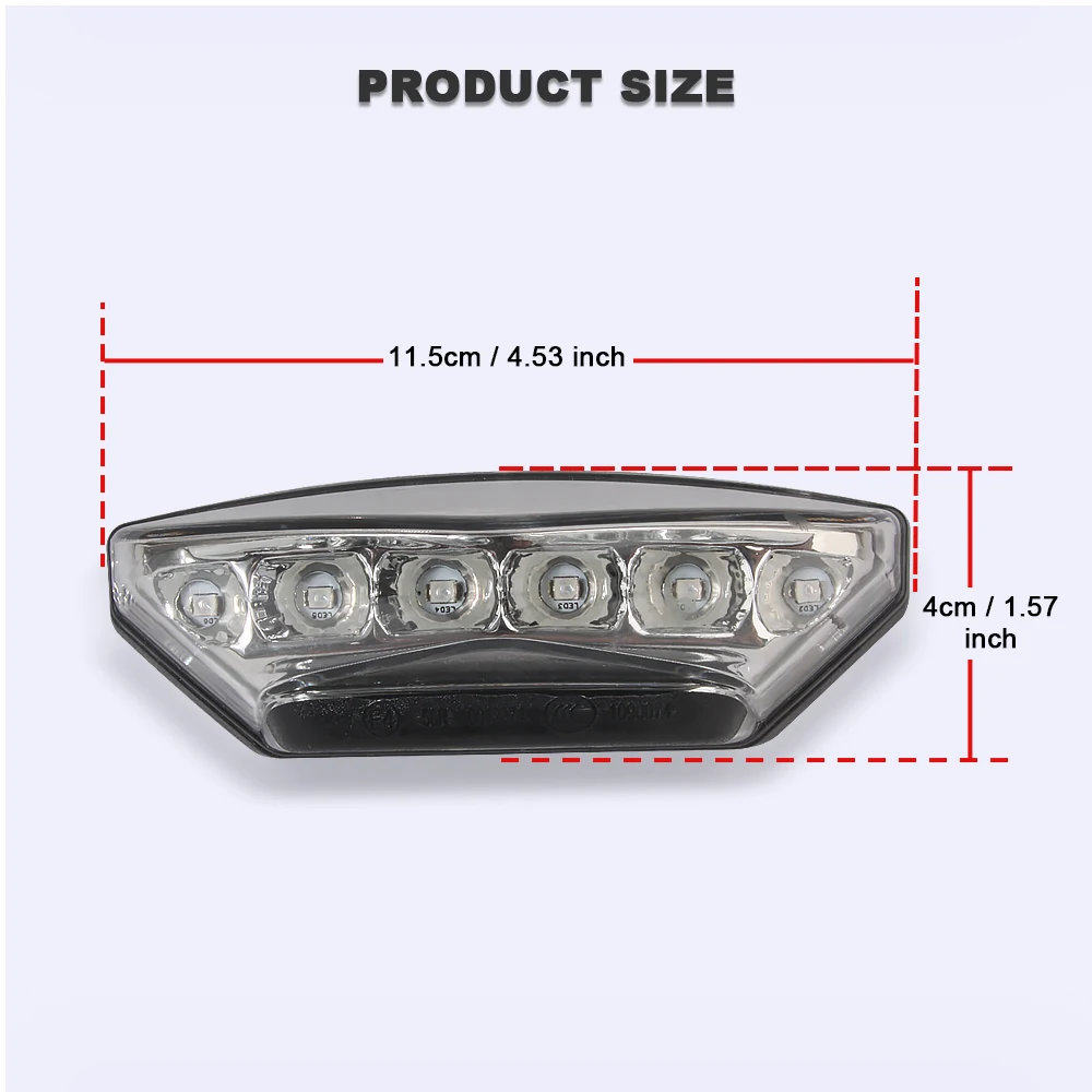 6 LED Rear Taillight Motorcycle Tail Light Assembly For BMW G310GS G310R G 310 GS S1000XR R Nine T Brake Stop Lamp Accessories view 6
