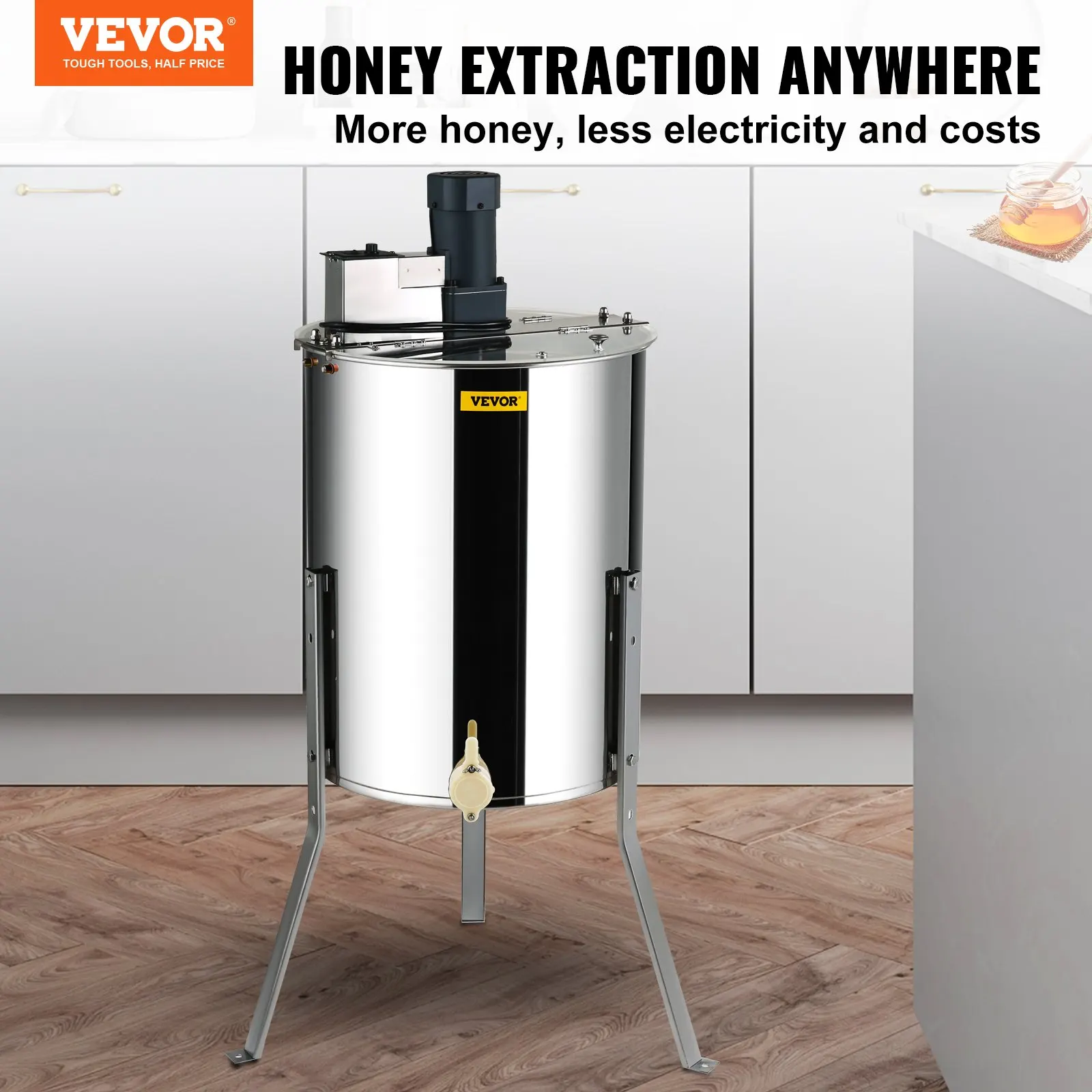 

Electric Honey Extractor, Frames Honey Spinner Extractor, Stainless Steel Beekeeping Extraction, Apiary Centrifuge Equipment