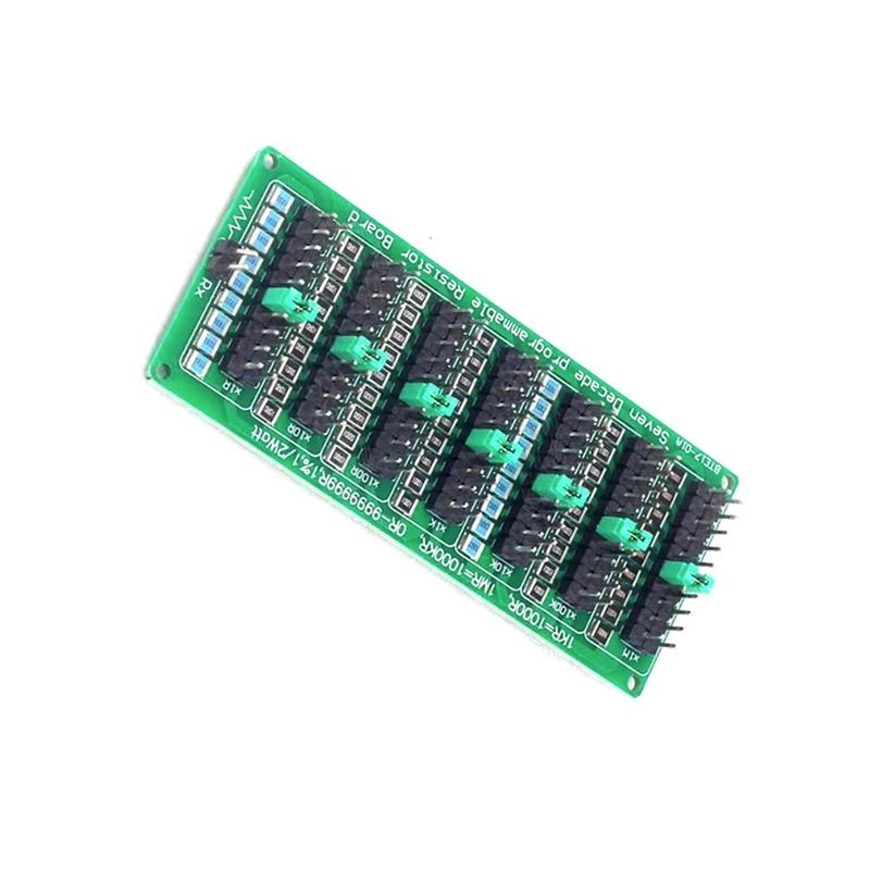 Programmable Eight Decade Resistor Board 0.1-9.9999999MΩ (0-10MS) Step Accuracy 1/2 W SMD Resistance Module 1R