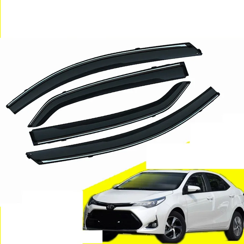 Для Toyota Corolla 2007-2025 автомобильный дефлектор бокового окна, оконный козырек, вентиляционное отверстие для ветровых щитков, защита от солнца и дождя, навесы, навесы Для Toyota Corolla 2007-2025 автомобильный дефлектор бокового окна, оконный козырек, вентиляционное отверстие для ветровых щитков, защита от солнца и дождя, навесы, навесы