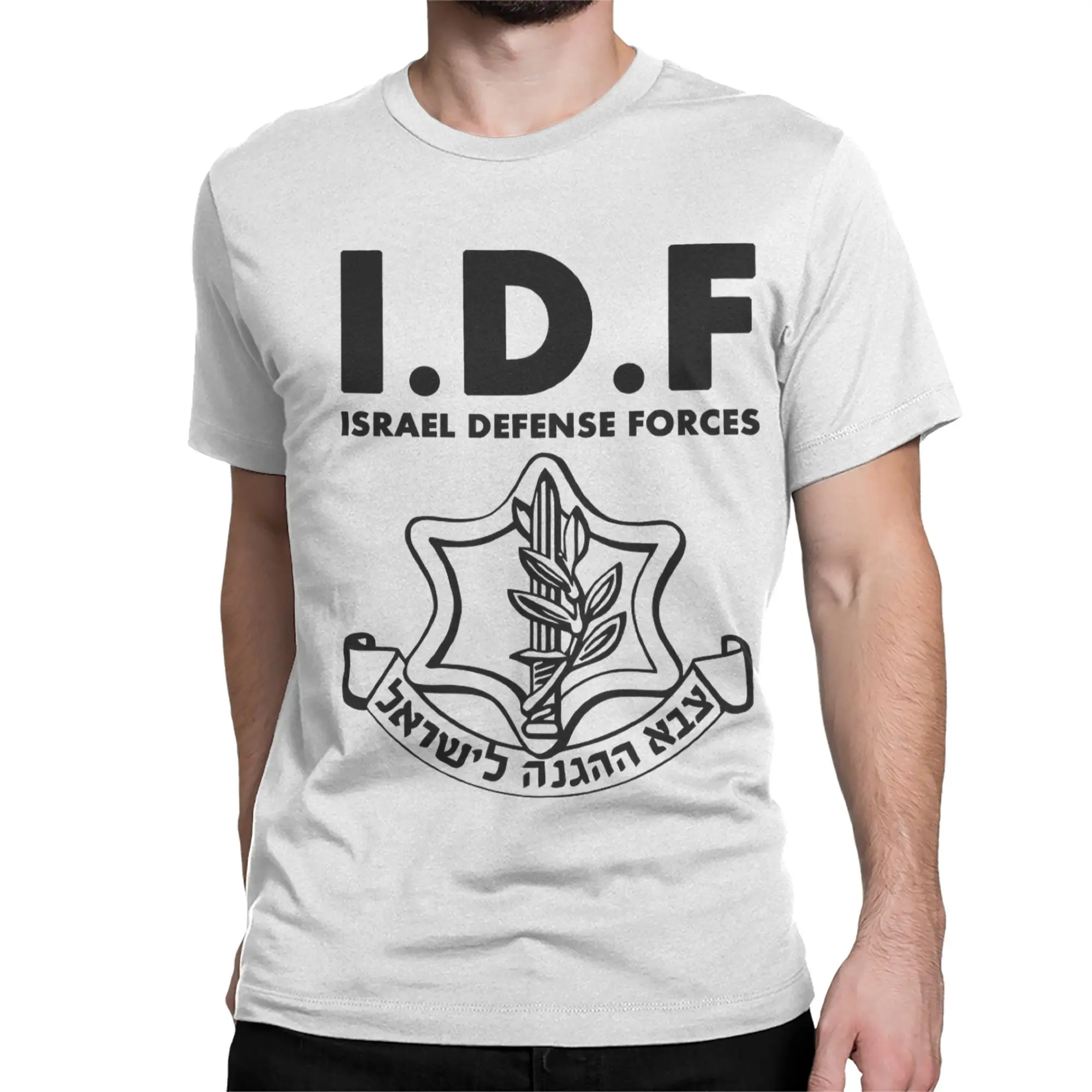 Casual IDF Israel Defense Forces T-Shirt for Men Women Round Neck Cotton T Shirt  Short Sleeve Tee Shirt Party Tops