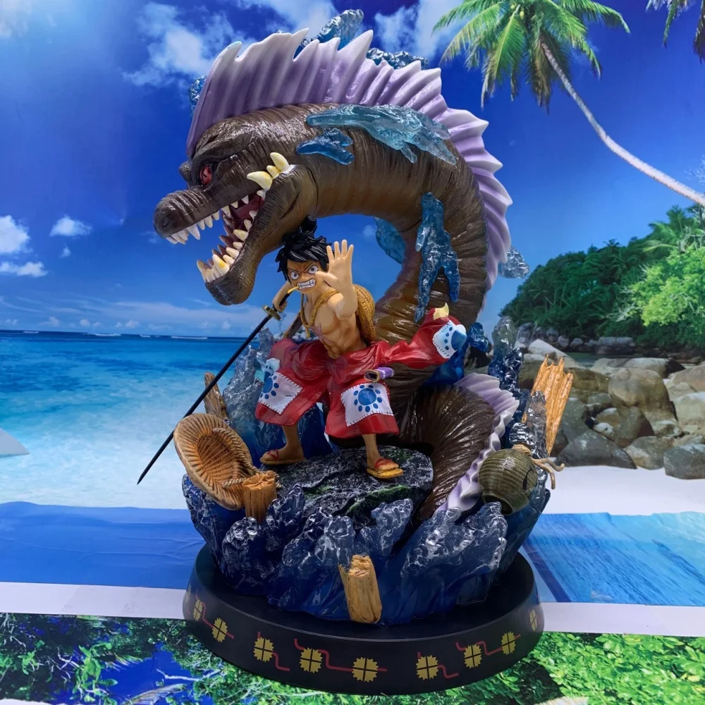 

Аниме One Piece: Фигурка Монки Д. Луффи GK «Божественный Дракон» в кимоно, из серии «Кантри Вано», коллекционная модель из ПВХ, 32 см