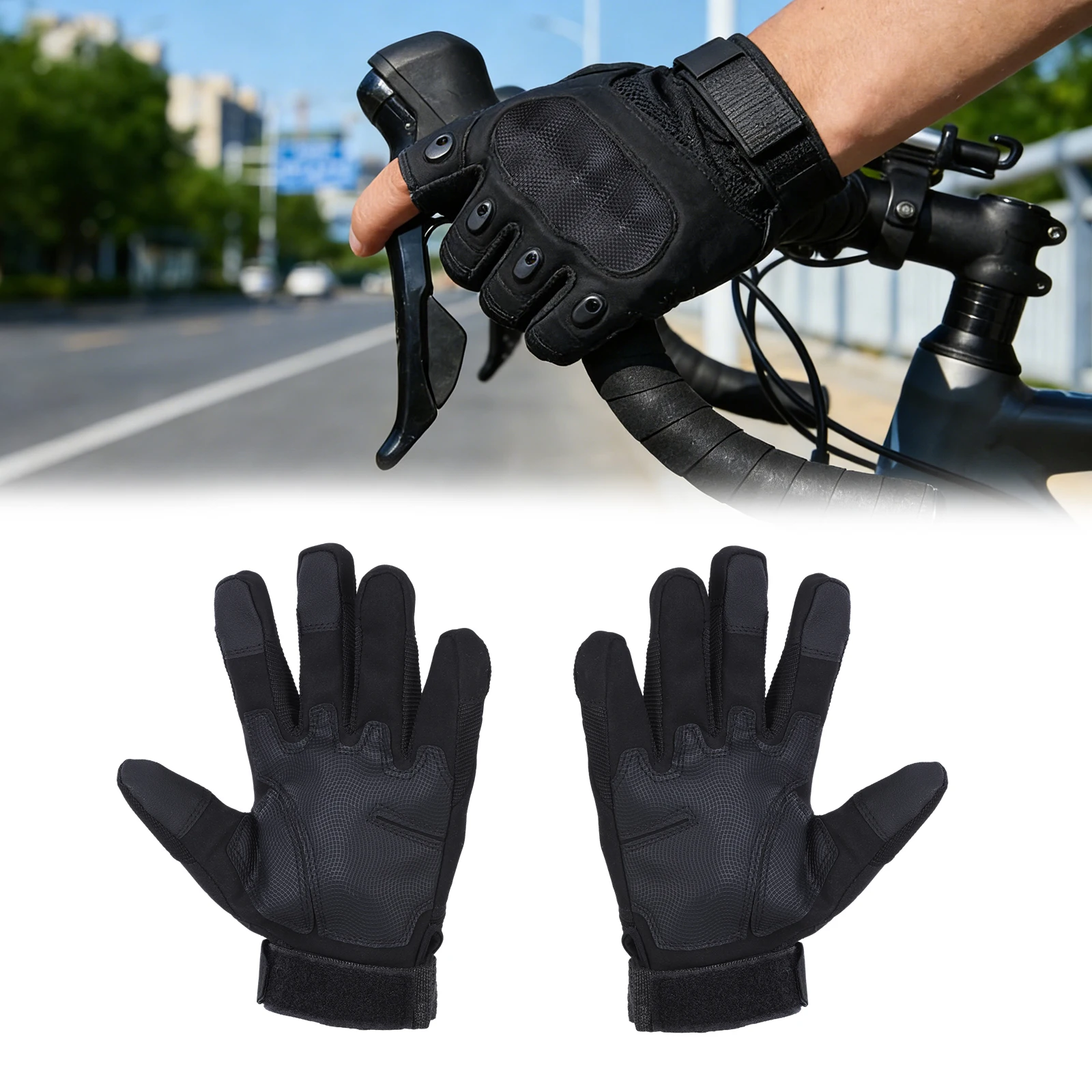 Motorcycle Gear for Men Women Touchscreen with Hard Knuckle & Adjustable Wrist for Riding Motocross Road Racing Cycling Climbing