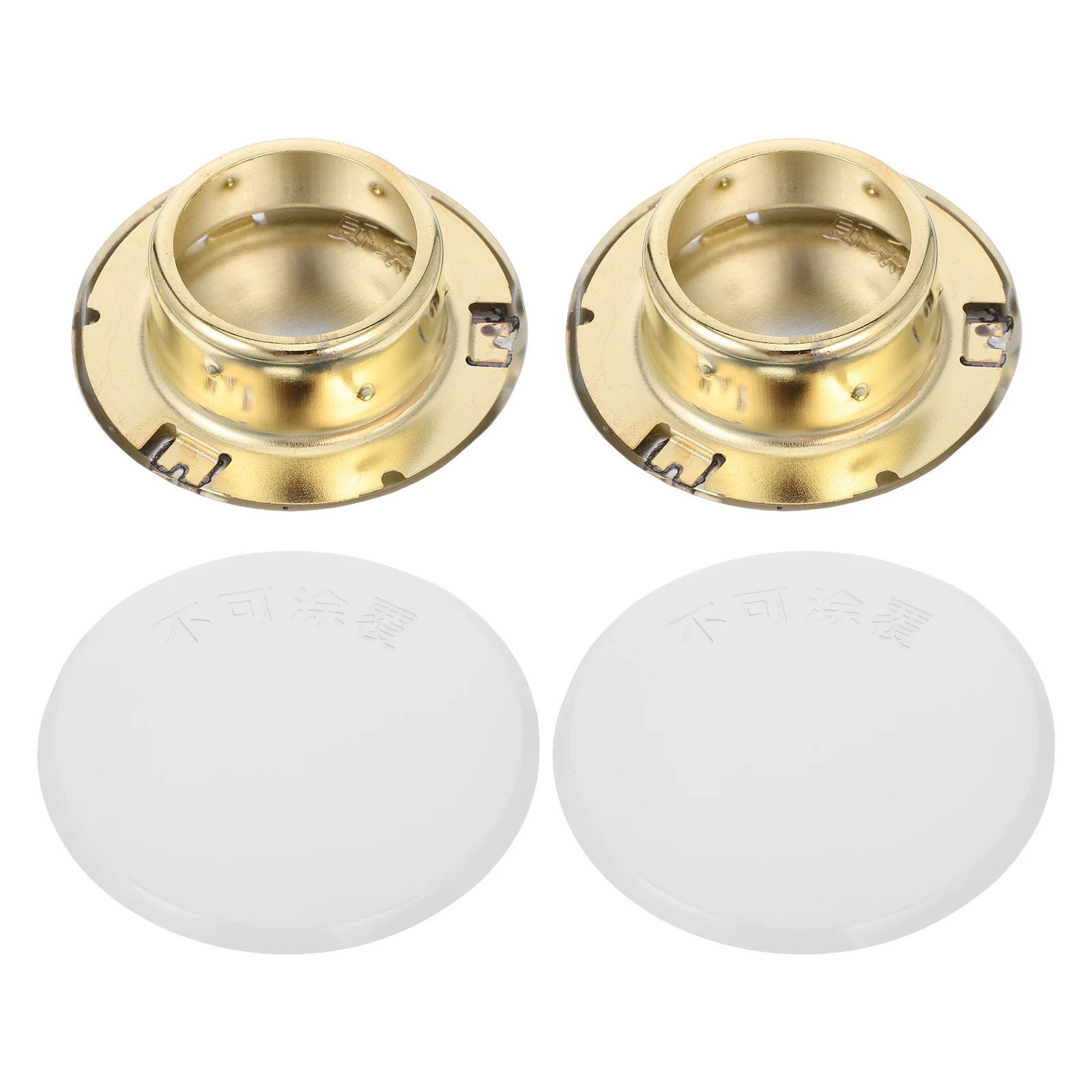 

4Pcs Fire Sprinkler Ceiling Cover Plates Concealed Flat Round Design for Residential Commercial Industrial Use