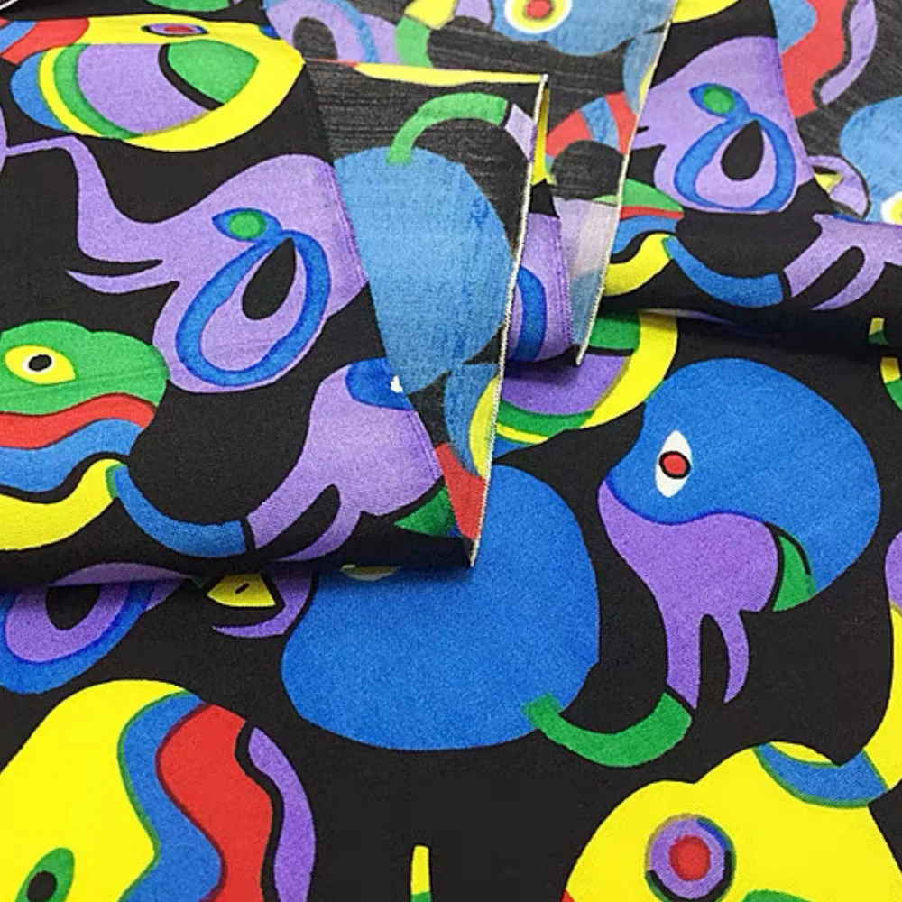 

Абстрактная ткань с животными принтами: новейшая модная шелковая ткань дюпиони по лучшей цене для женской одежды, пижам и наволочек на заказ