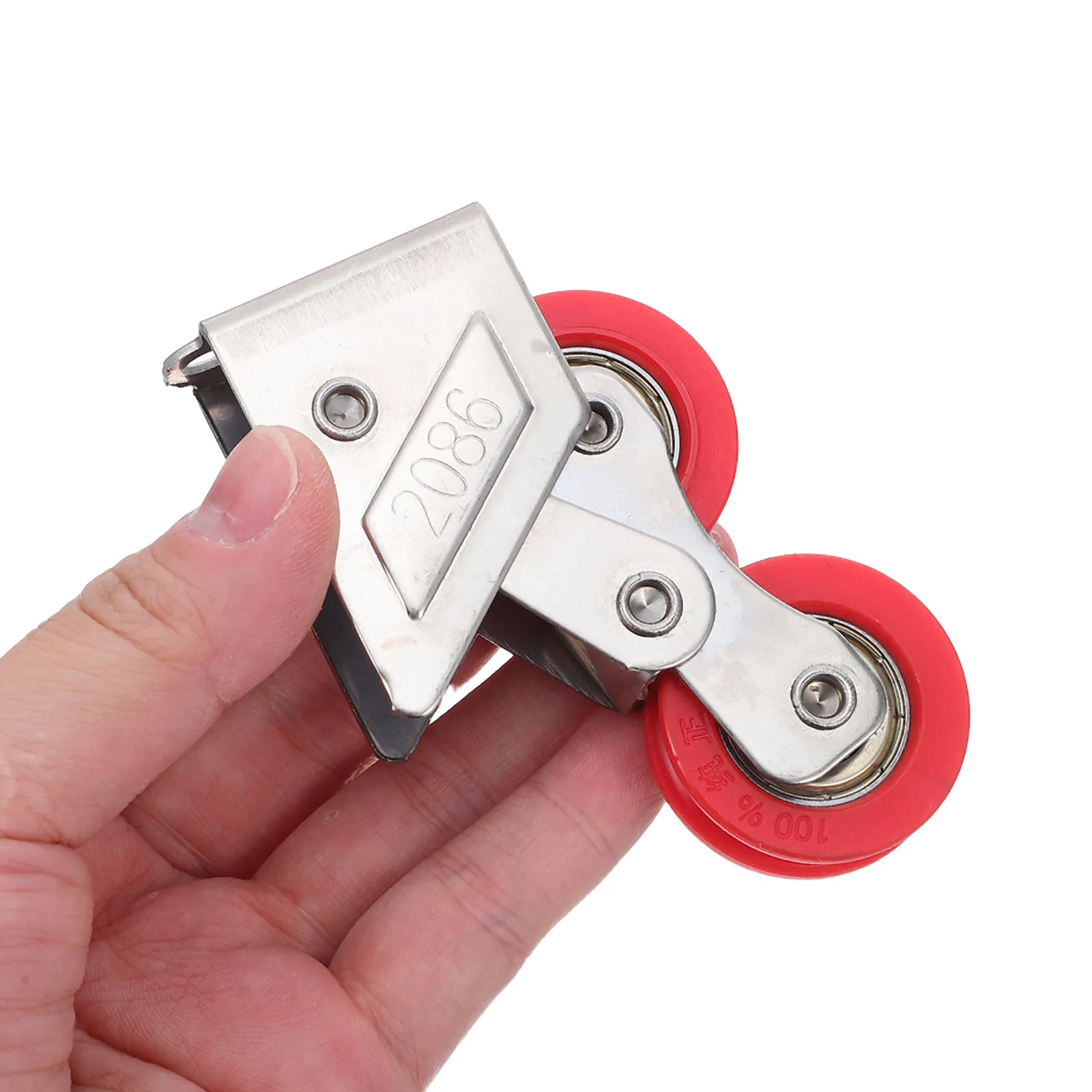 

2 шт. роликов для окон из нержавеющей стали, усиленные, с двойным колесом, для замены роликов раздвижных дверей и дверей-патио