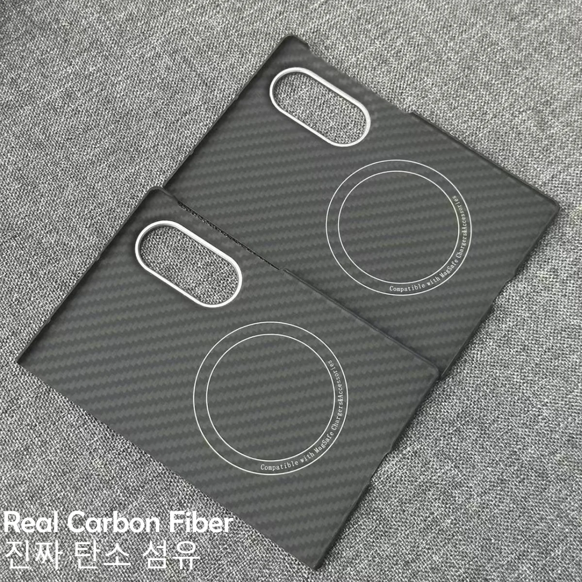 Cienka, prawdziwa tkanina z włókna węglowego 600D 1500D Aramid Kevlar Etui na Samsung Galaxy Z Fold 8 (szeroki) 5G z magnetyczną, twardą obudową kompatybilną z MagSafe — zdjęcie produktu 4