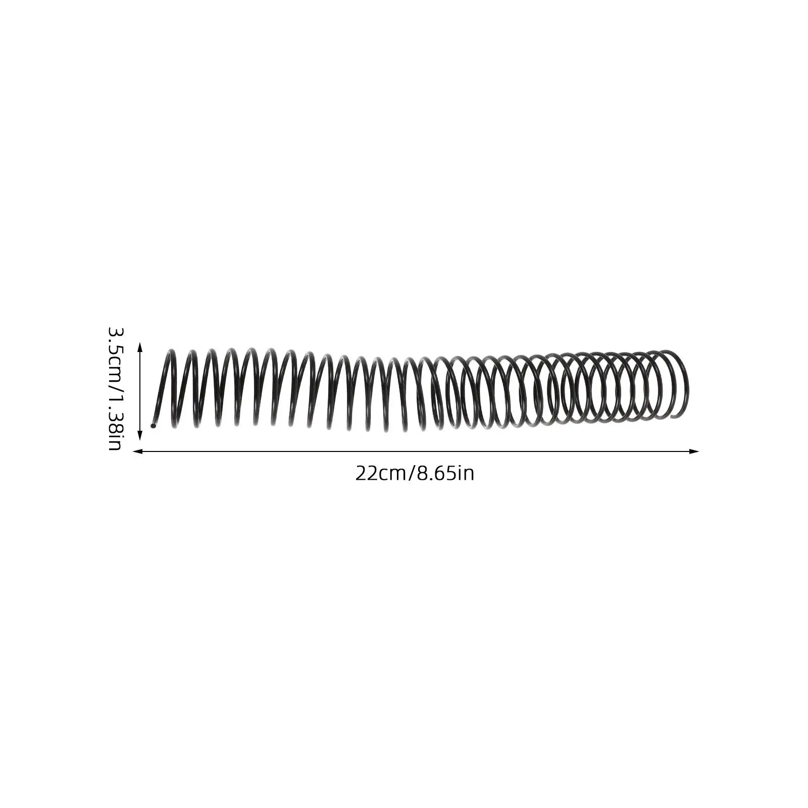 8Pcs Plastic Spiral Binding Coils 35Mm Colorful Comb Binding Spines Portable Binder Rings Office School Document Supplies