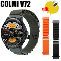 Band For COLMI V72 Strap Smart watch Nylon Adjustable Soft Bracelet FOR Women Men Belt Screen protector film