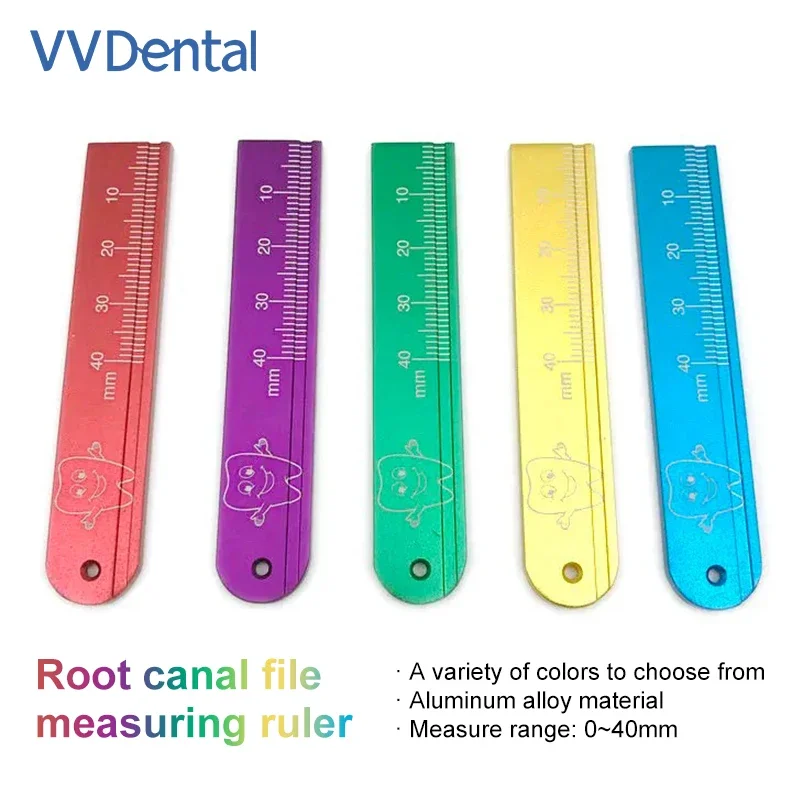 

VV Dental Endo Rulers Precision Measuring Ruler Root Canal File Medical Tool Span Measure Scale Endodontic Instruments