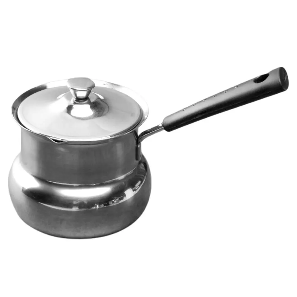 

Stainless Steel Milk Pot 300Ml Small Cooking Pot For Electric Ceramic Induction Stove Baby Food Soup Sauce Heating Kitchen
