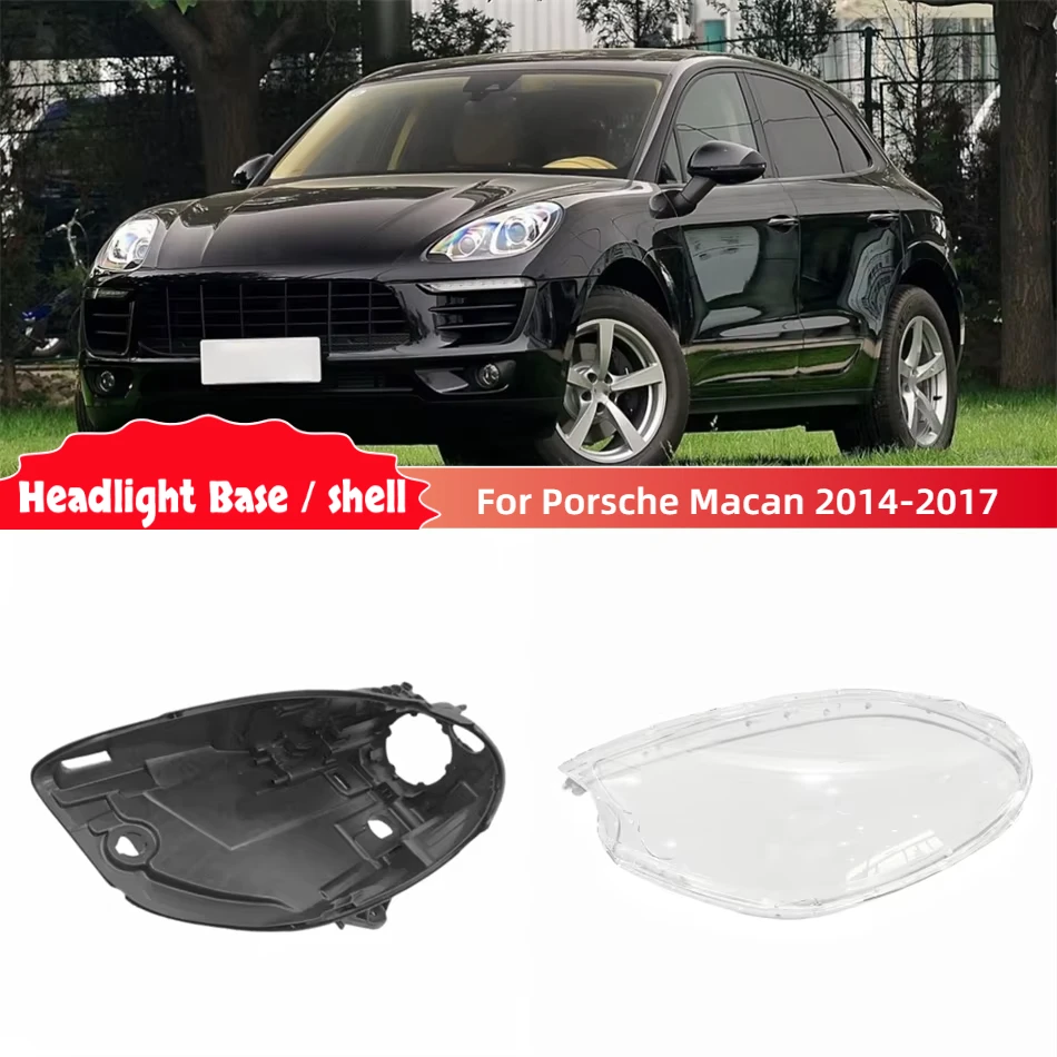 

For Porsche Macan 2014 2015 2016 2017 Car Accessories Base Head Lamp Shell Light Bulb Holder Headlight Cover