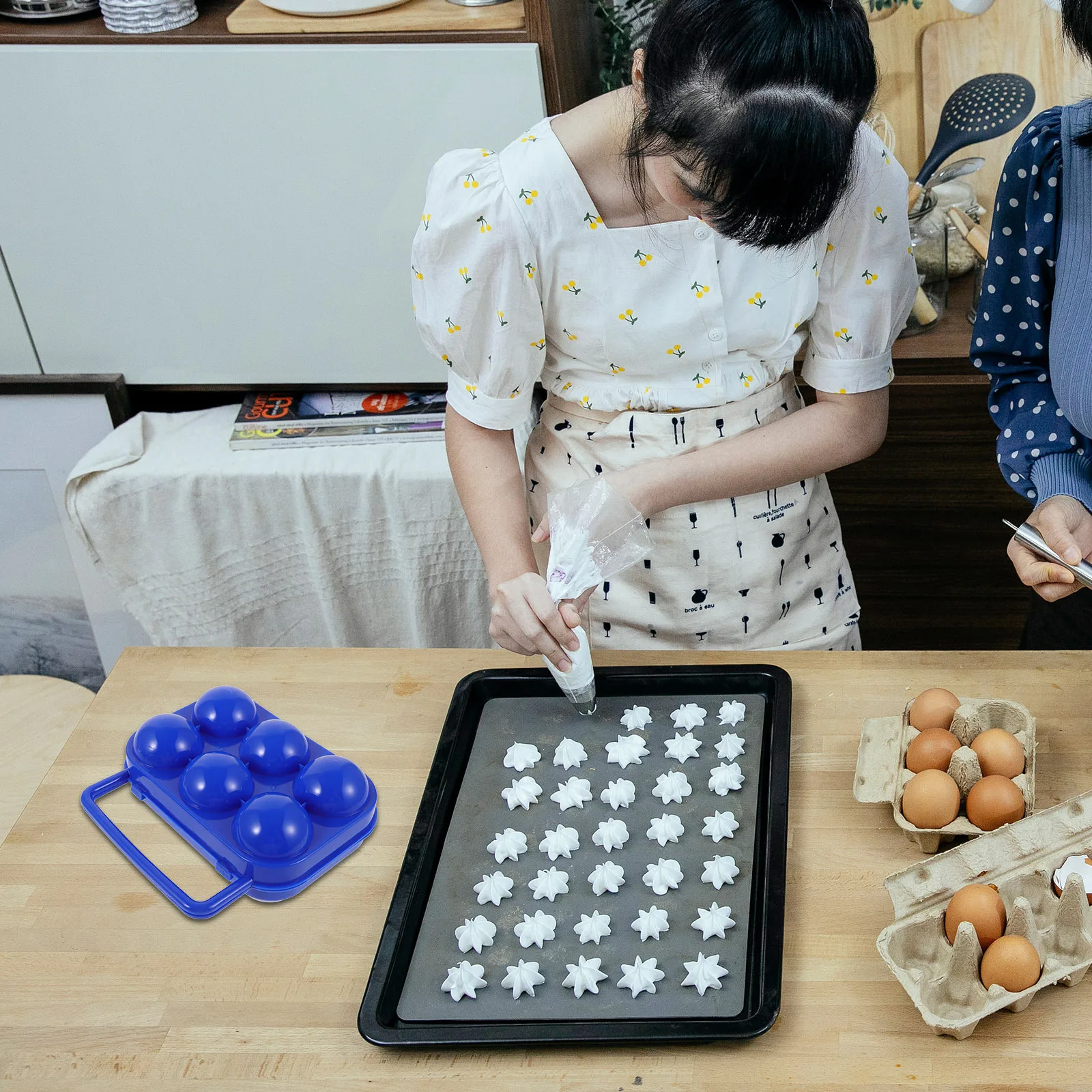 

Egg Holder Portable PP Material 6 Grid Outdoor Egg Storage Box Camping Picnic Carrier Fridge Organizer Hiking Eggs Holder