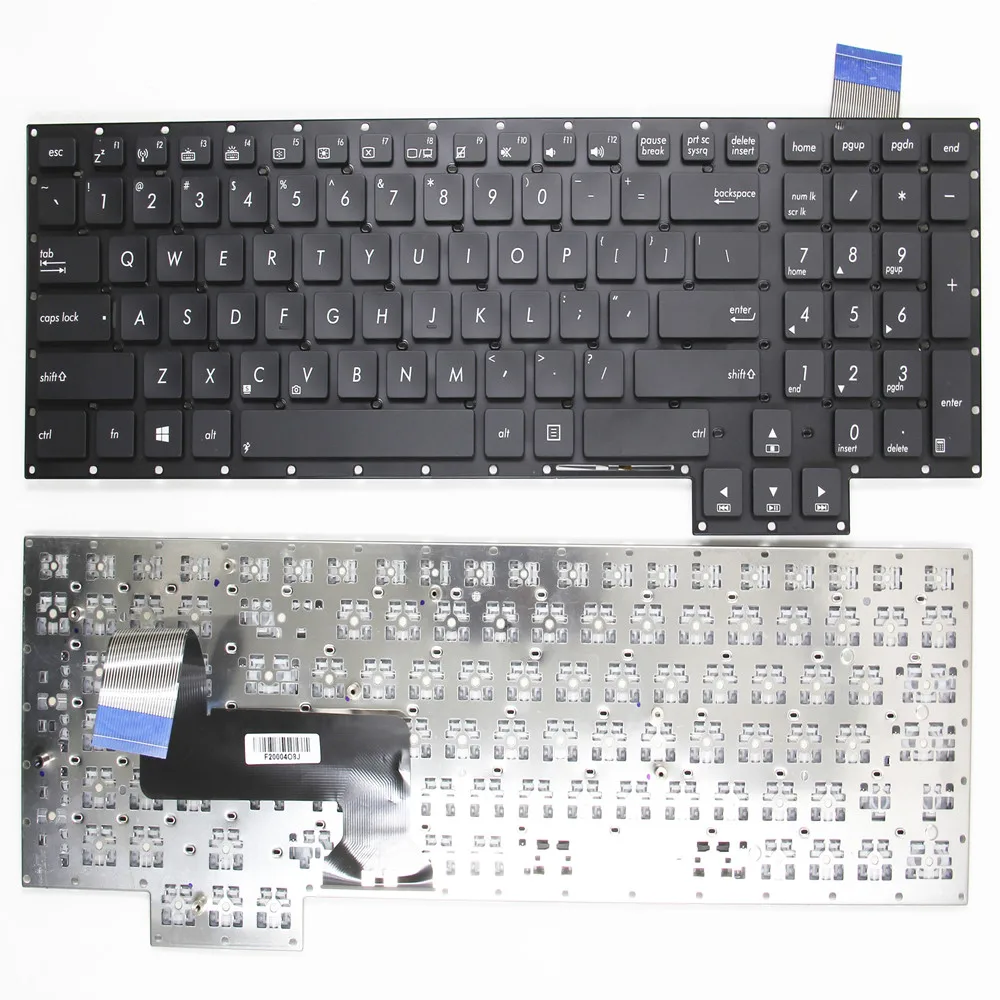 

100%Original New Russian/English Keyboard for ASUS G750 G750J G750JH G750JM G750JS G750JW Latop Keyboard Black RU/US