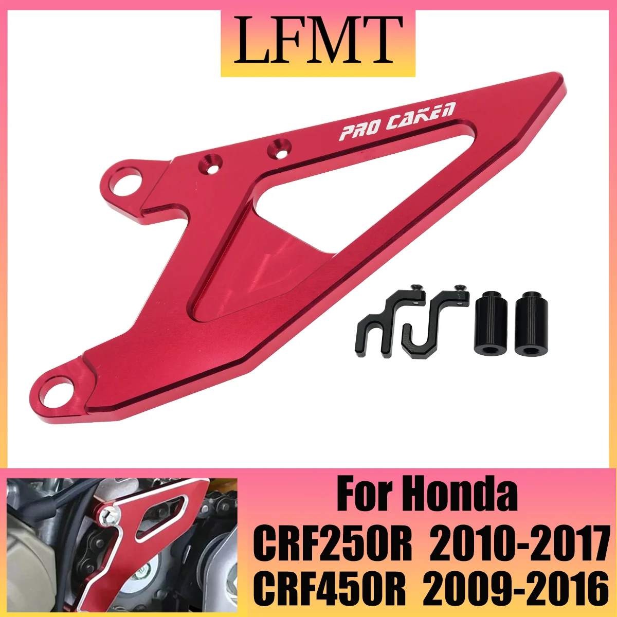 

For 2009 2010 2011 2012 2013 2014 2015-2017 Honda CRF 250R 450R 250 450 R CRF250R CRF450R CNC Front Sprocket Cover Chain Guard