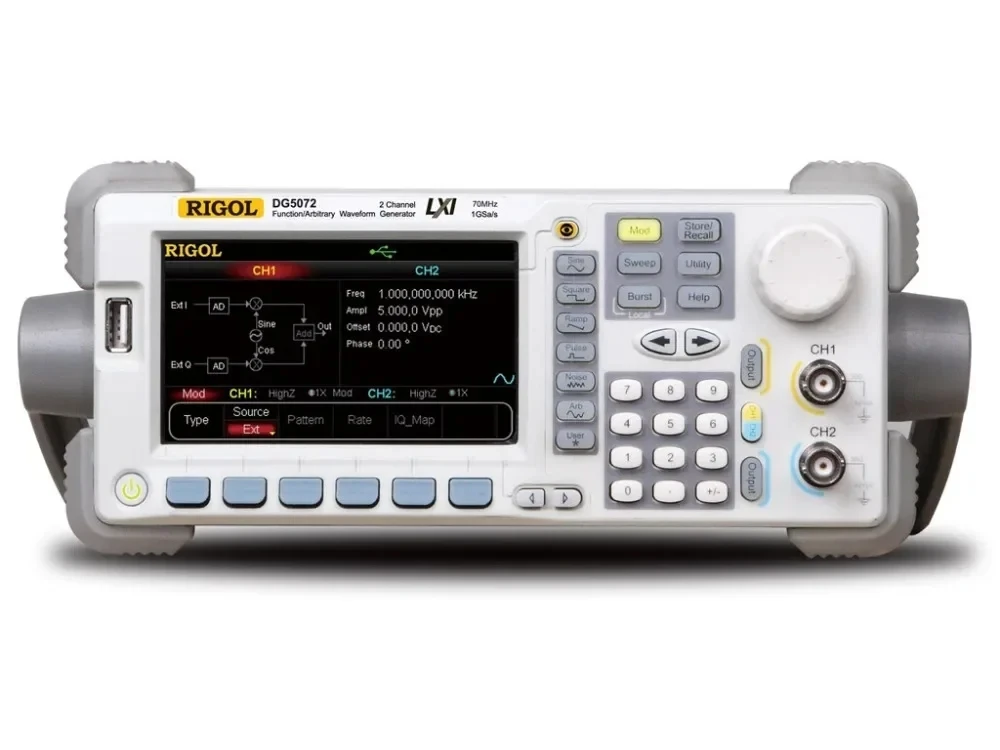 

RIGOL DG5072 Arbitrary Waveform Function Generator 70 MHz 2 Channel