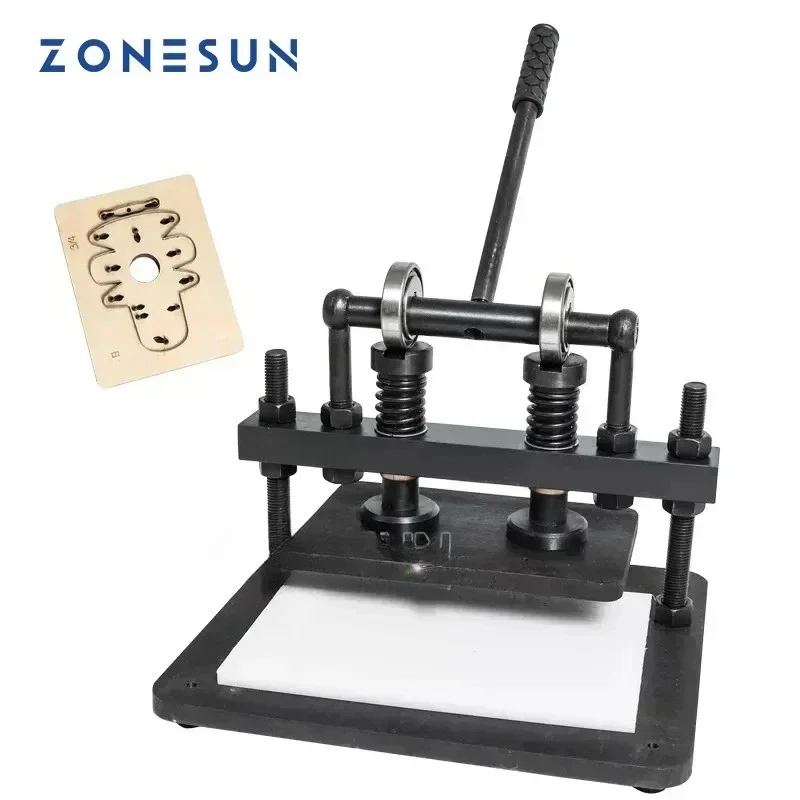 ZONESUN 2616cm DIY handbag Manual leather cutting machine photo paper PVC/EVA sheet mold cutter leather Die cutting tool Craft