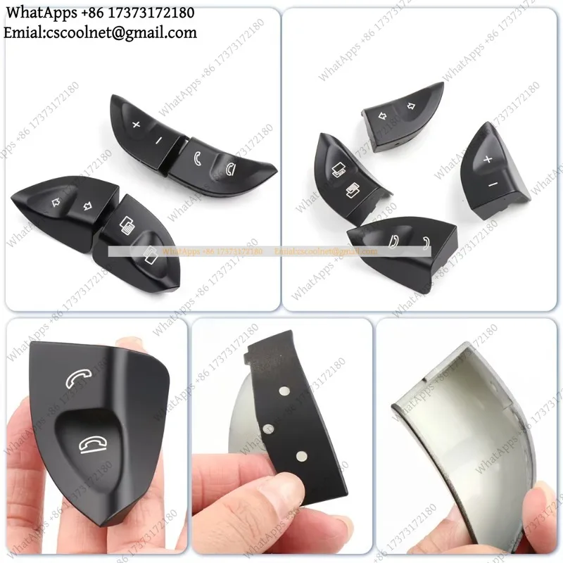 k3 Steering Wheel Multi-Function Switch Button Cover for Mercedes Benz W220 S430 S500 S600 CL500 CL600 Replacement Part