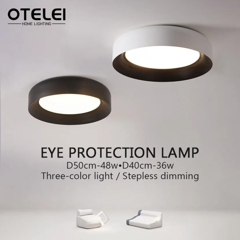 

Nordic Creative LED Ceiling Light Round Remote Control Dimming Living Room Bedroom Kitchen Dining Room Home Decor Ceiling Lamp