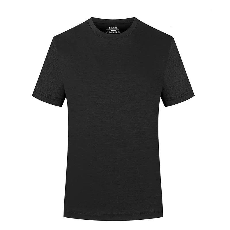 Fashion Crease-Resistant Natural Silk T-shirts Men Women Working Business Summer POLO