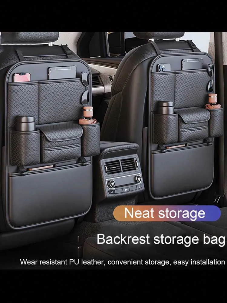 1 Stück Auto-Rücksitz-Aufbewahrungstasche, Organizer-Tasche für den Autositz, Aufbewahrungstasche, multifunktionale Aufbewahrungstasche, stoßfest