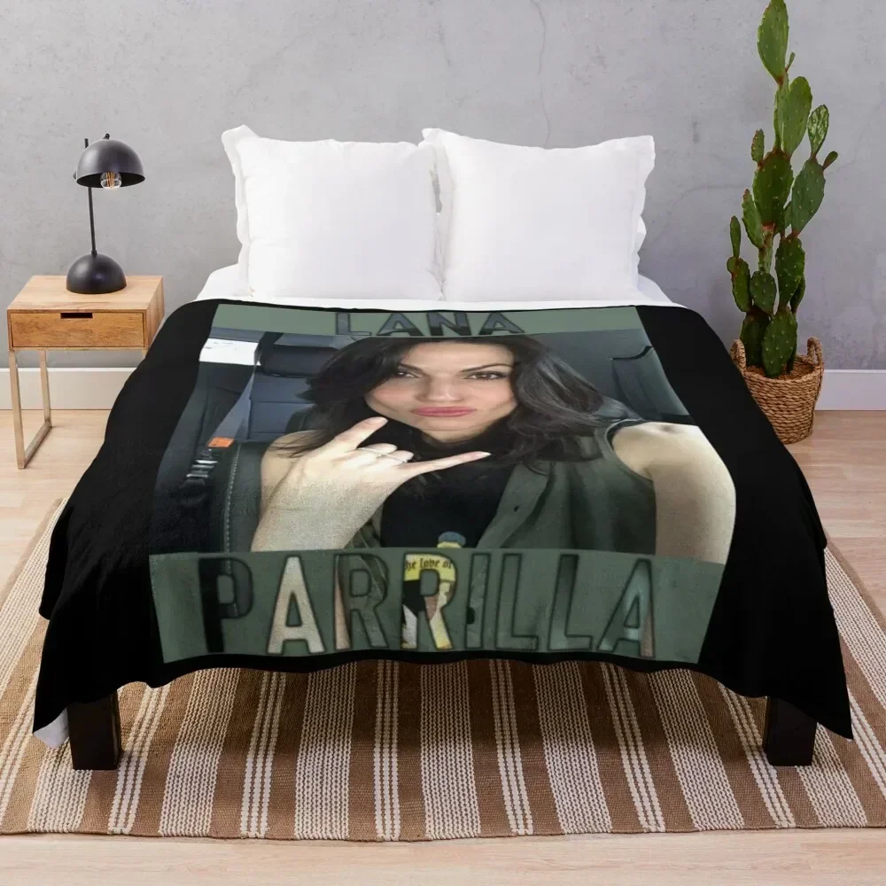 

Lana Parrilla Throw Blanket Elegant Warm Throw Blanket for Hotel Home