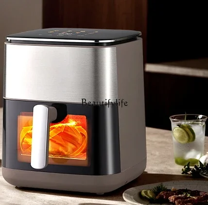 Air fryer new visual no-flip small integrated multi-functional large-capacity electric fryer