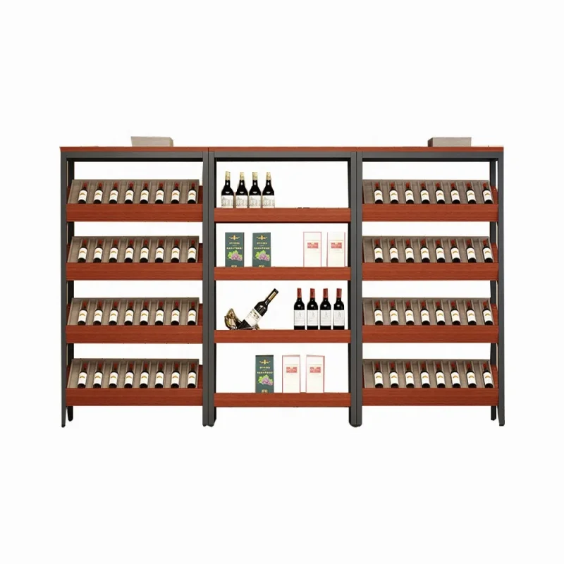 custom.Commercial  Liquor and Spirits Metal Retail Store Shelving