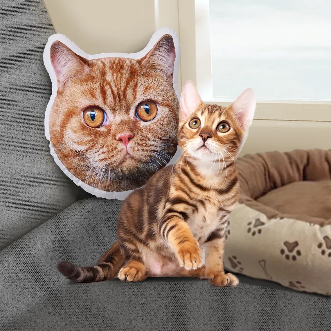 

Customisable pet-themed cushions, DIY double-sided printed cushions, commemorative pet-themed cushion covers