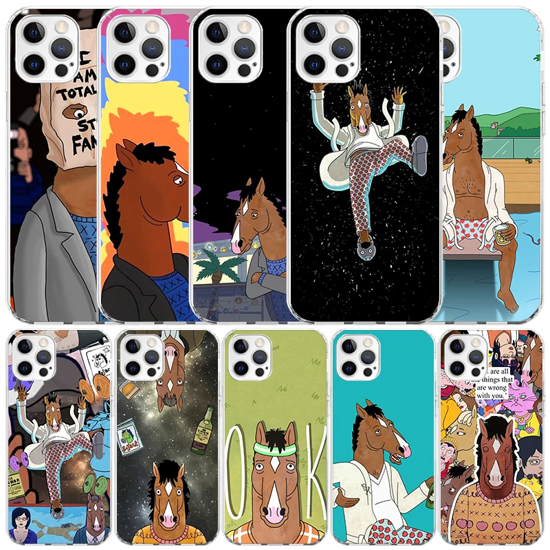 Cartoon B-BoJack Horsemans Silicon Call Phone Case For Apple iPhone 16 15 14 11 Pro Max 13 Plus 12 Mini 7 8 + X XR XS SE Cover S