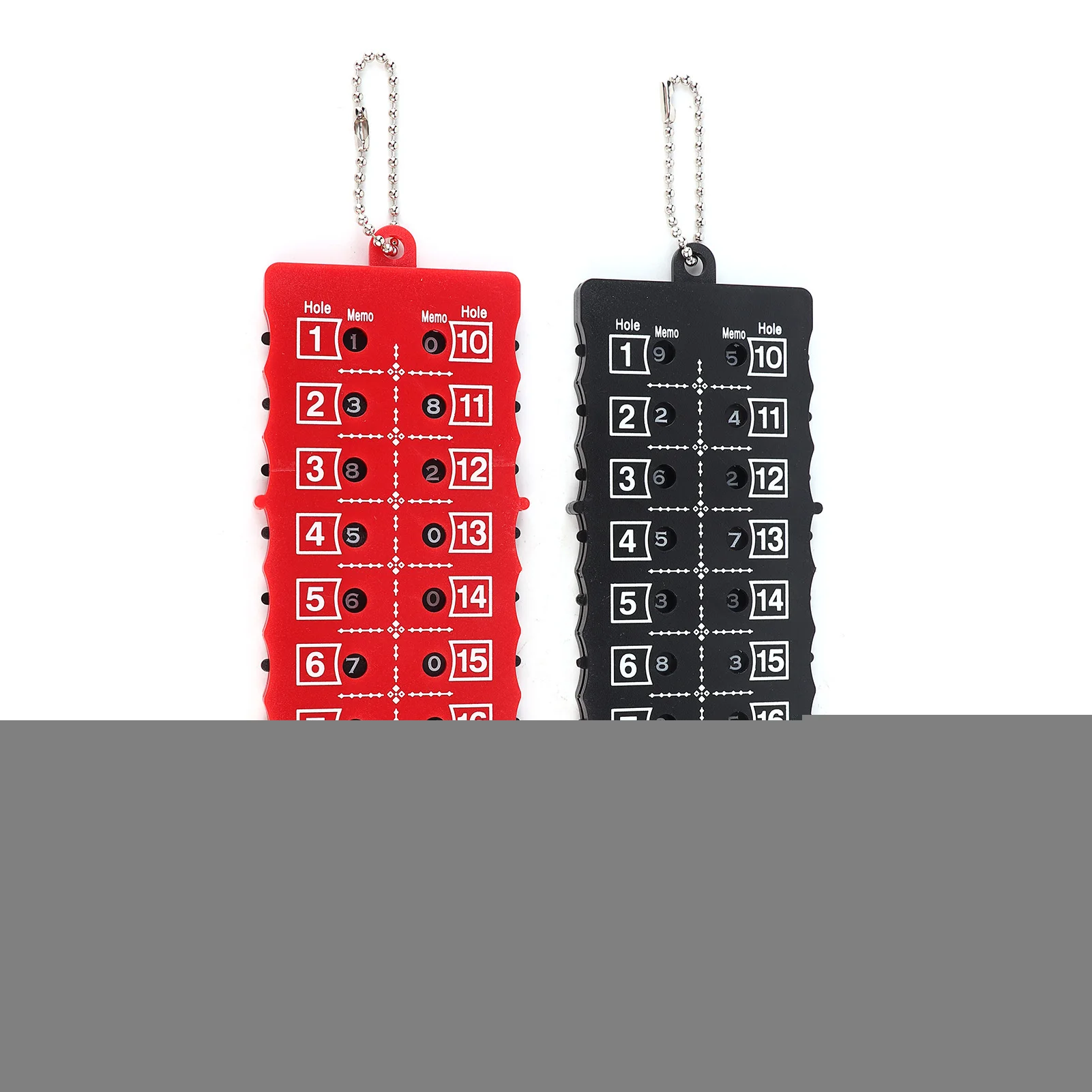 

Golf Score Counter, 2pcs 18 Hole Golf Score Counter Scoreboard Training Practice Competition Accessory Black+Red