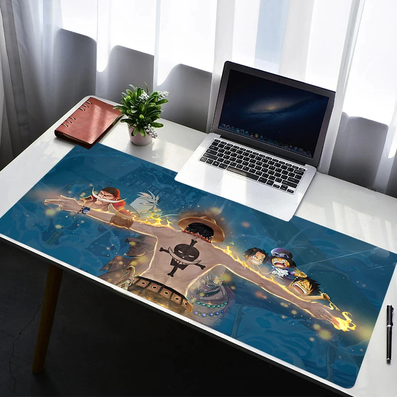 

Mouse Pad Office PC Gaming Accessories Keyboard Pad Anime Print Cartoon Mousepad One Piece Portgas·D· Ace Laptop Desk Mouse Mat