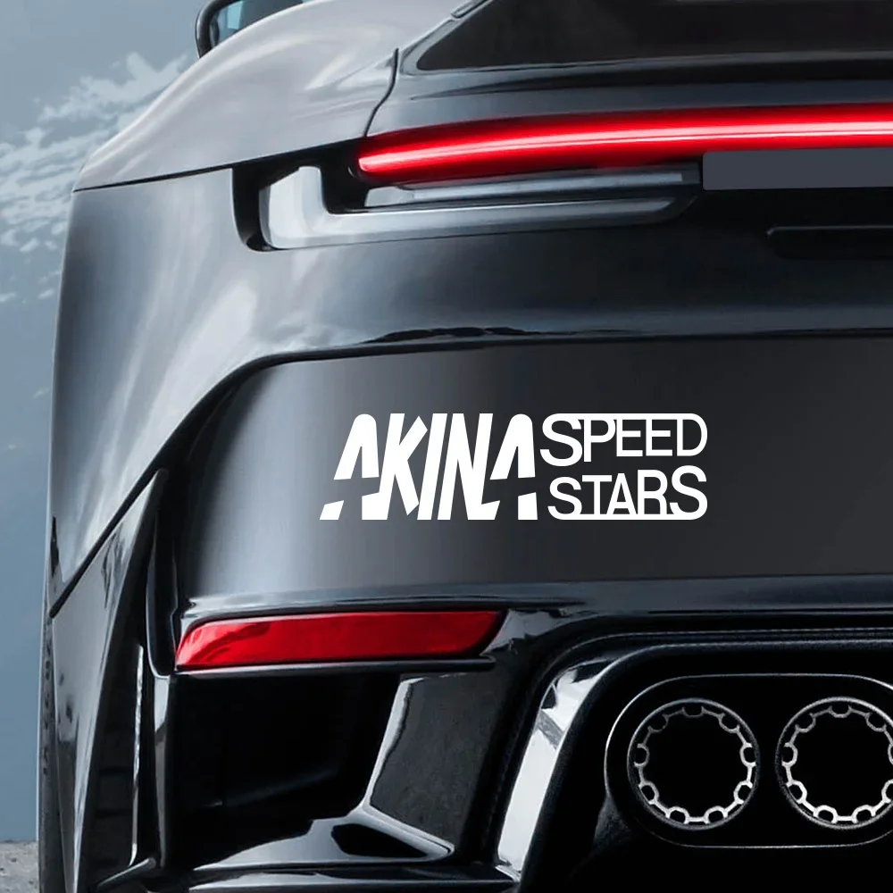 1PC 아키나 스피드 스타 스타일 자동차 스티커 - 20*5.5CM 방수 비닐 데칼 자동차/창문/노트북용 |   스타일리시한 레이싱 애니메이션 팬들