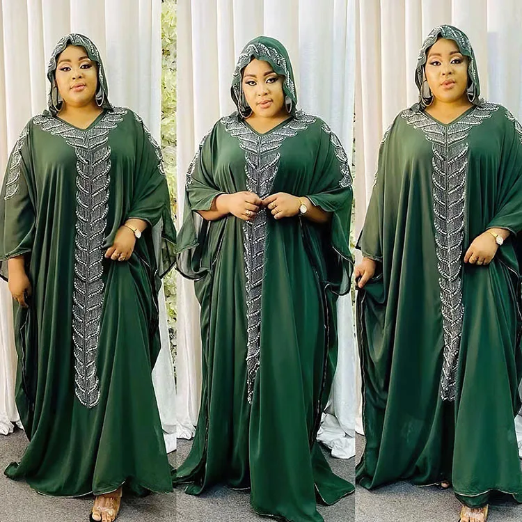 Women Eid Muslim Abaya Ramadan Morocco Hooded Inner Dress Abayas Dubai Arab Diamonds Long Robe Loose Modest Kaftan Islam